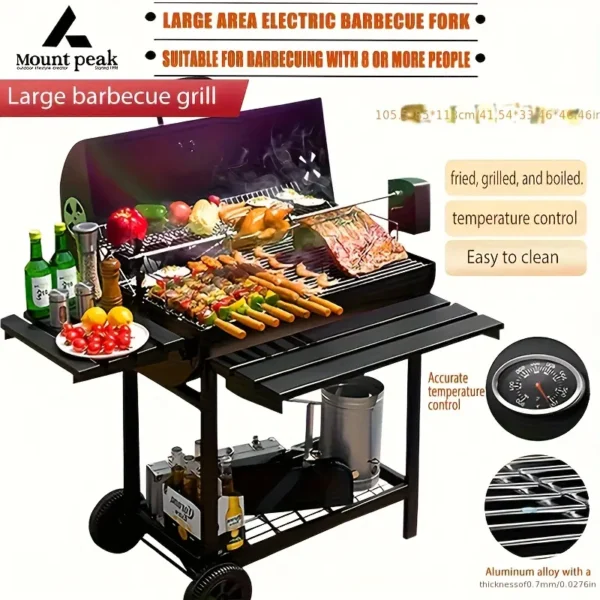 Portable Stainless Steel Folding Charcoal Grill