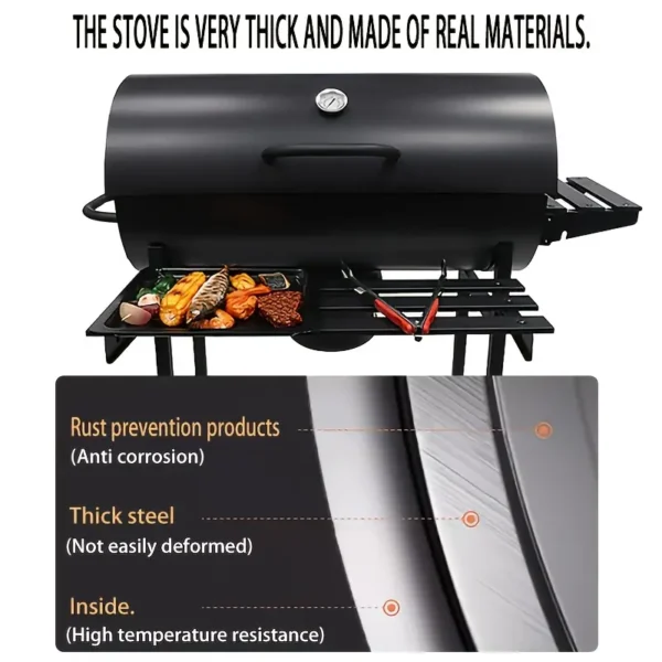 Portable Stainless Steel Folding Charcoal Grill