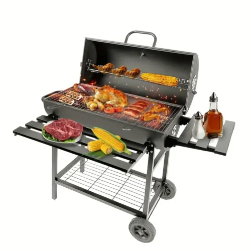 Large Enamel Charcoal BBQ Grill