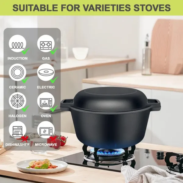 bece9e01a0ae463b90577a7e454ba019-goods.webp Cast Iron 2-in-1 Multifunctional Cooking and Baking Dish Set